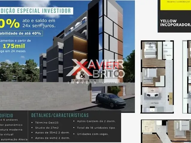 Apartamento 2 quartos e 1 banheiro, à venda, no bairro 1 em São Paulo
