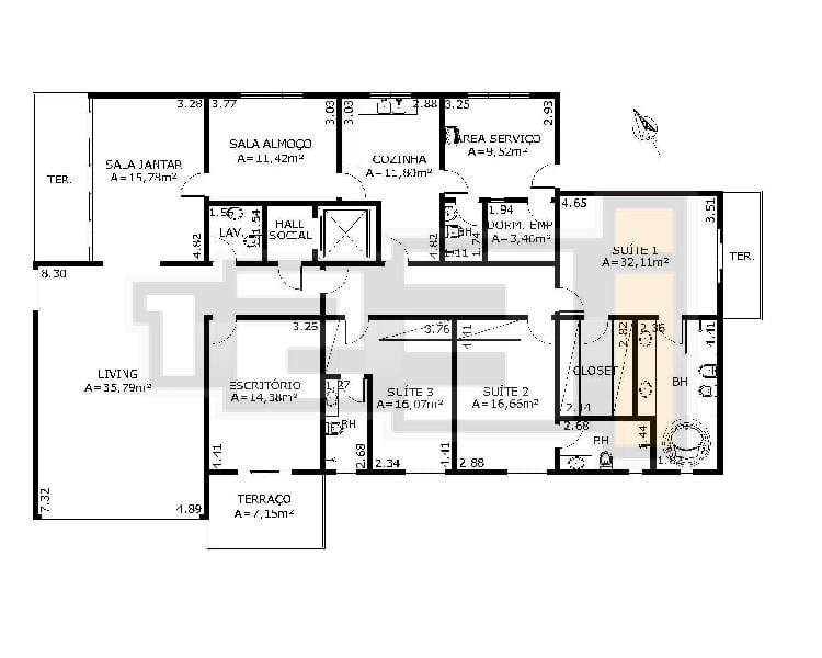 Apartamento, 3 quartos, 231 m² - Foto 21