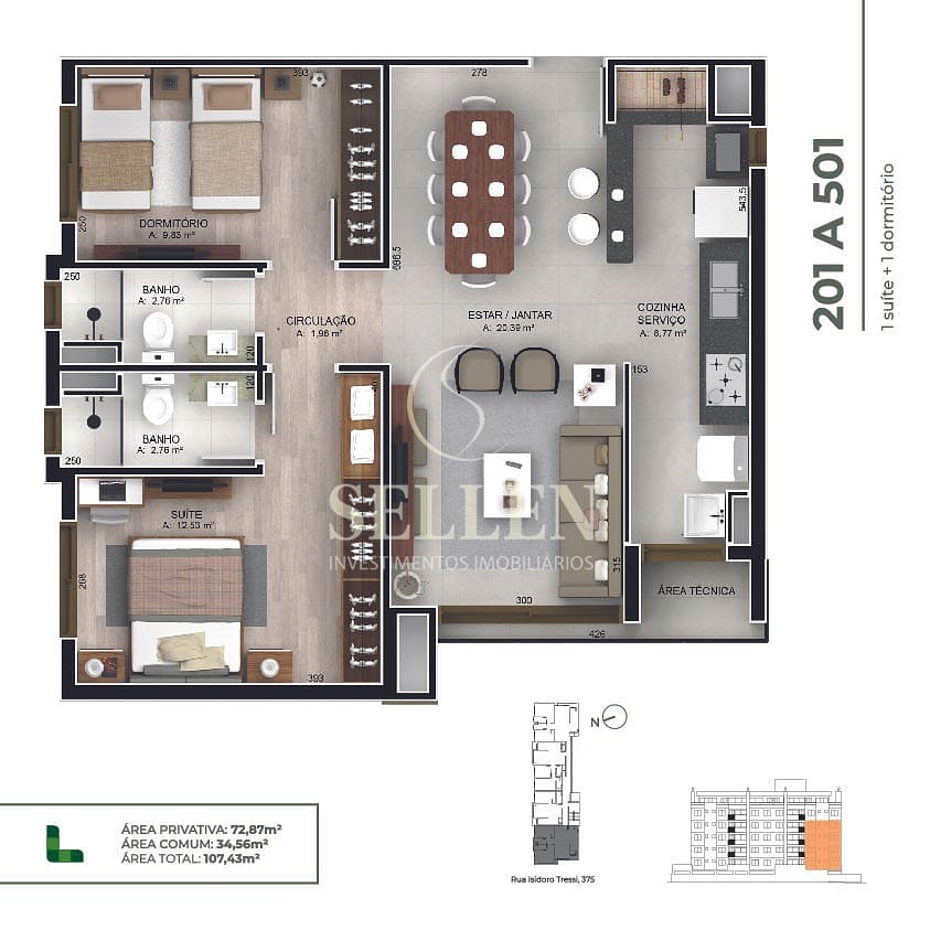 Apartamento, 1 quarto, 45 m² - Foto 13