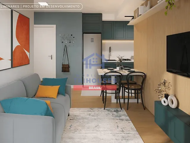 Apartamento 2 quartos e 1 banheiro, à venda, no bairro Prado Velho em Curitiba