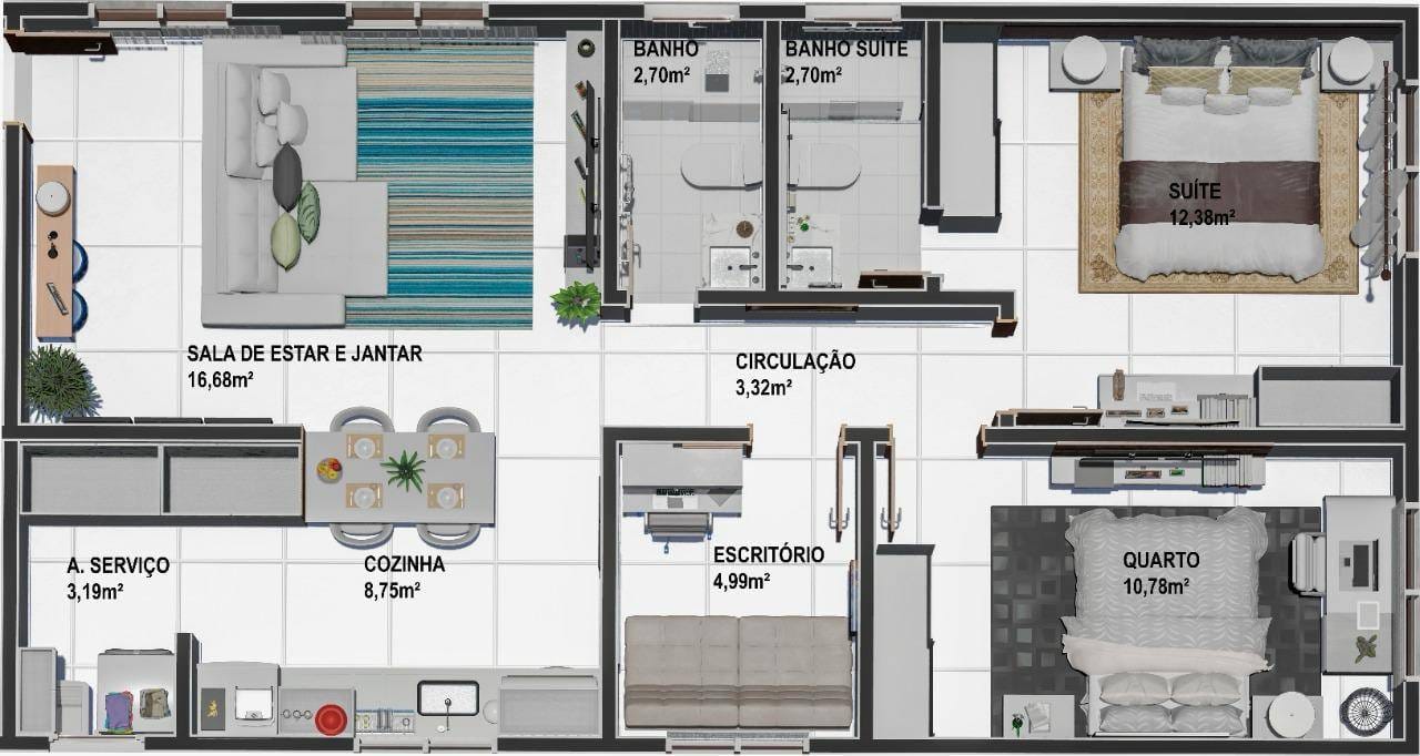 Apartamento à venda com 3 quartos, 72m² - Foto 24