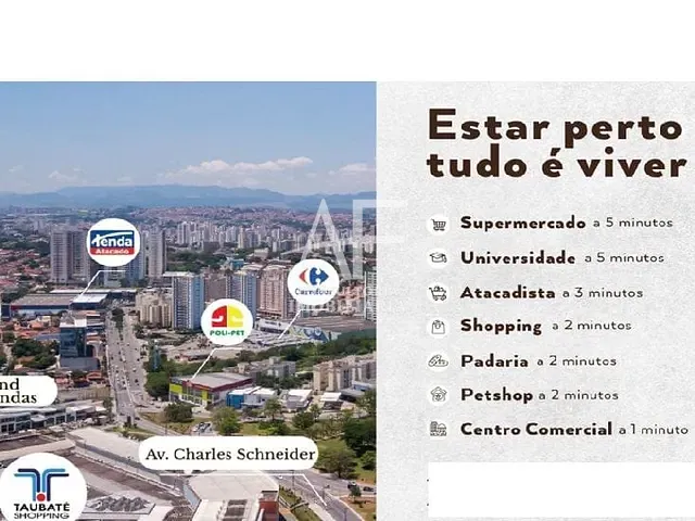 Apartamento com 112m² 3 quartos e 2 banheiros, à venda, no bairro Estiva em Taubaté