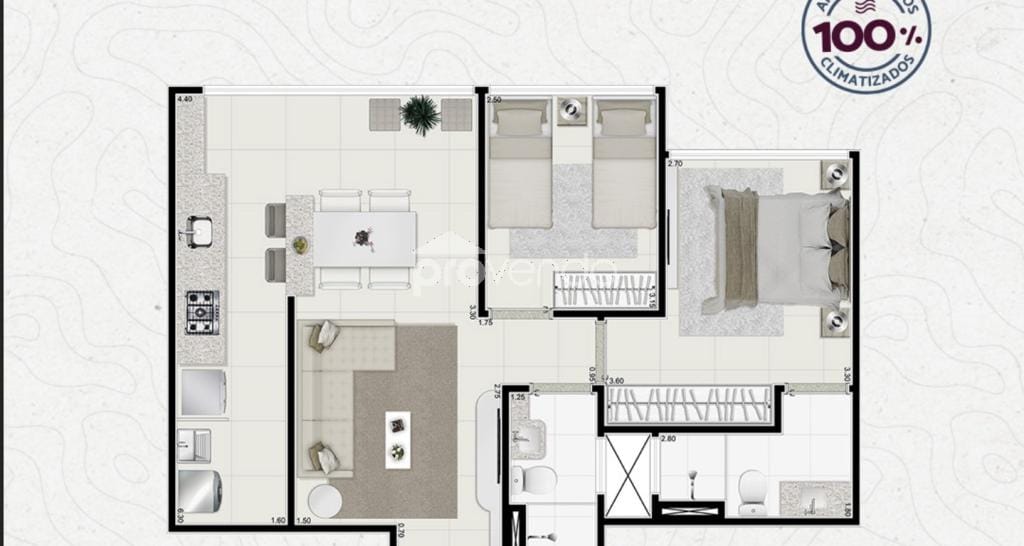 Apartamento, 2 quartos, 66 m² - Foto 7