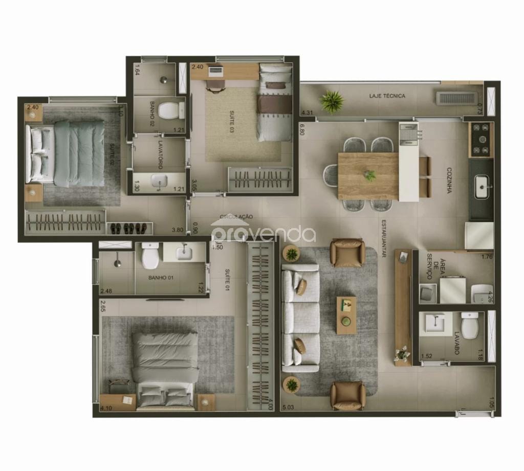 Apartamento, 3 quartos, 86 m² - Foto 30