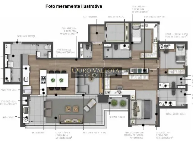 Apartamento 4 quartos e 5 banheiros, à venda, no bairro Vila Mariana em São Paulo