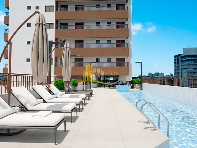 Apartamento 2 quartos e 2 banheiros, à venda, no bairro Mirim em Praia Grande