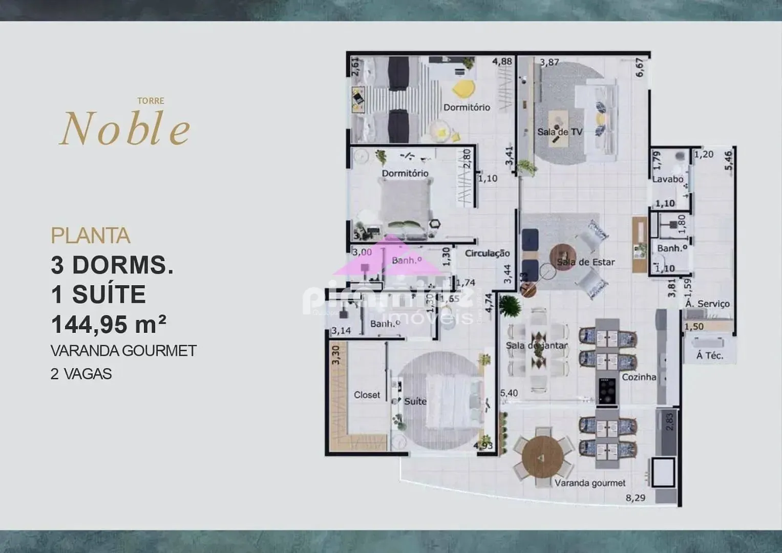 Apartamento, 3 quartos, 144 m² - Foto 4