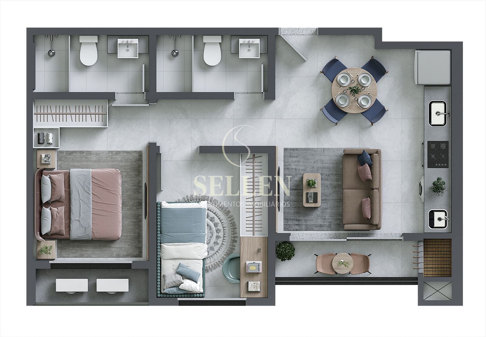 Apartamento, 2 quartos, 50 m² - Foto 8