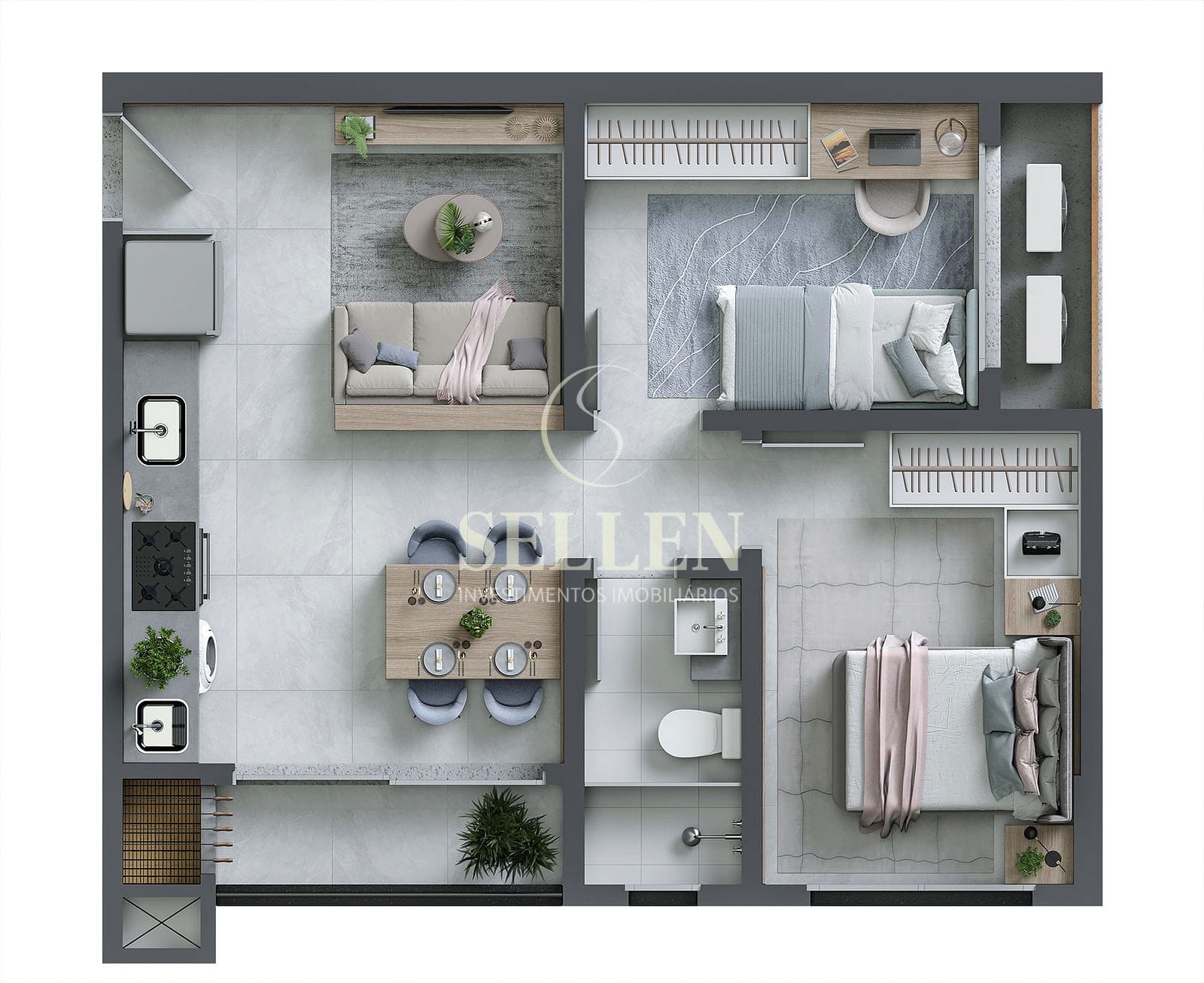 Apartamento, 2 quartos, 50 m² - Foto 16