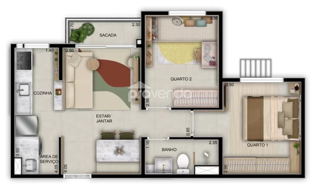 Apartamento, 2 quartos, 43 m² - Foto 20