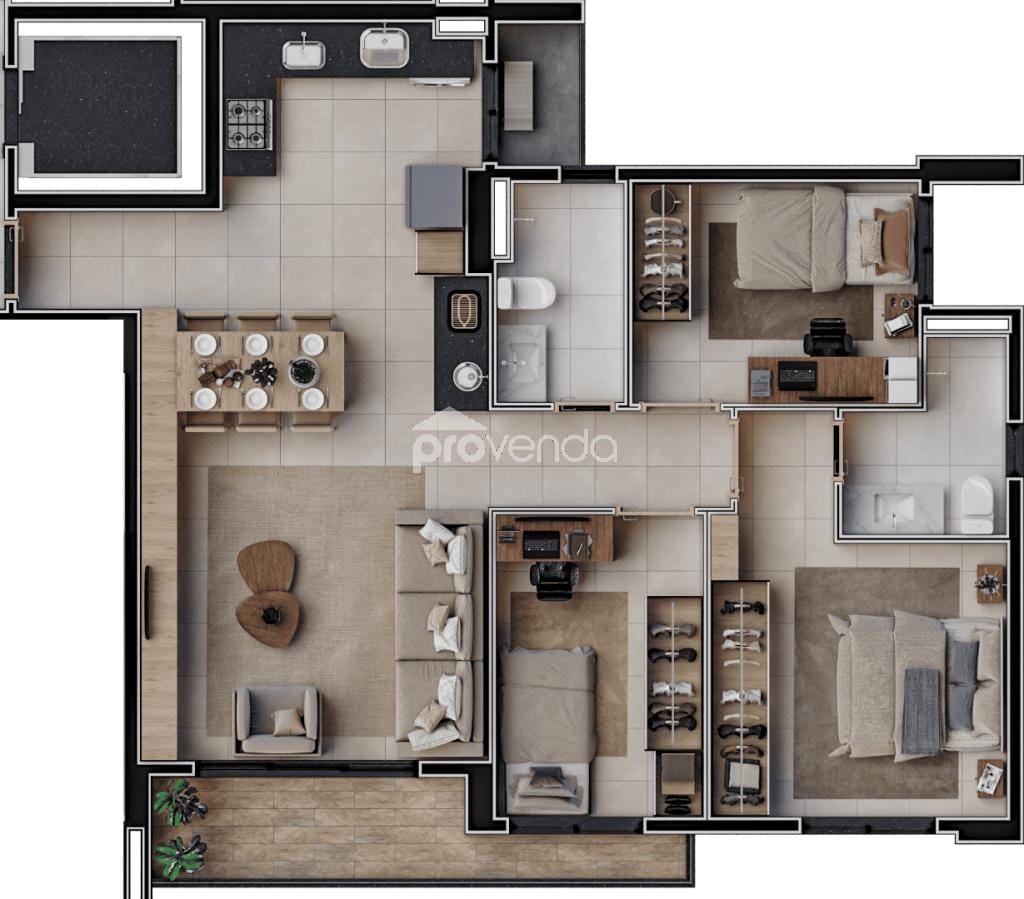 Apartamento, 3 quartos, 87 m² - Foto 22