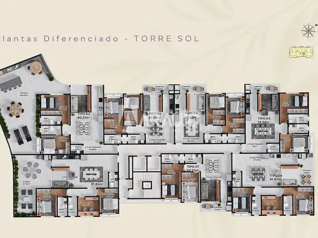 Apartamento com 12419m² 3 quartos e 2 banheiros, à venda, no bairro Fazenda em Itajaí