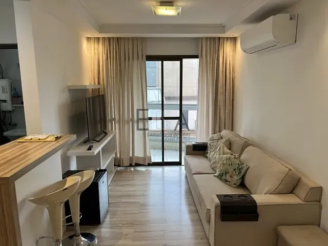 Apartamento com 64m² 2 quartos e 2 banheiros, para alugar, no bairro Vila Olímpia em São Paulo