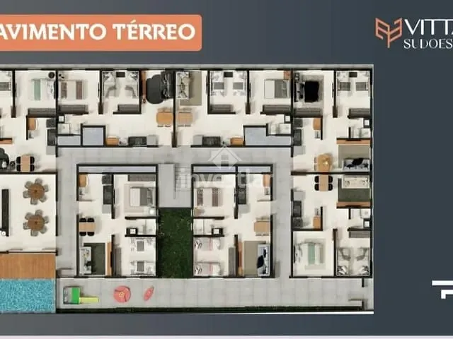 Apartamento 2 quartos e 1 banheiro, à venda, no bairro Portal Sudoeste em Campina Grande