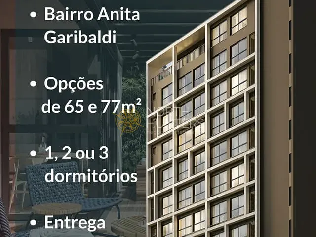 Apartamento com 99m² 2 quartos e 3 banheiros, à venda, no bairro Anita Garibaldi em Joinville