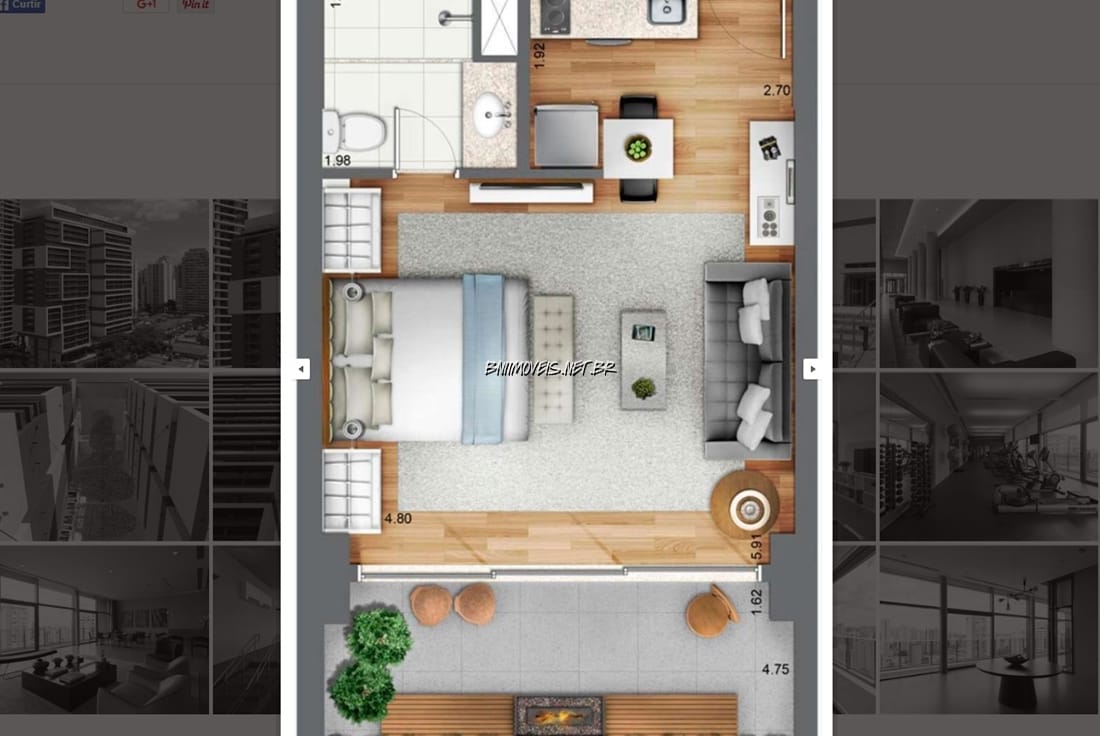 Apartamento, 1 quarto, 41 m² - Foto 16