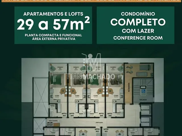 Apartamento com 29m² 1 quarto e 1 banheiro, à venda, no bairro Jardim Camburi em Vitória