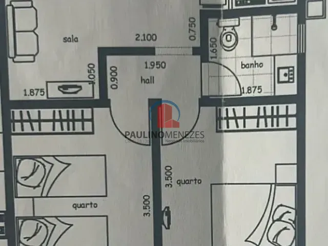 Apartamento com 56m² 2 quartos e 1 banheiro, à venda, no bairro Parque Nova Carioba em Americana