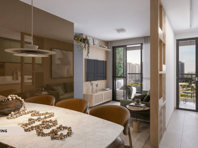 Apartamento com 60m² 3 quartos e 2 banheiros, à venda, no bairro Barra Olímpica em Rio de Janeiro