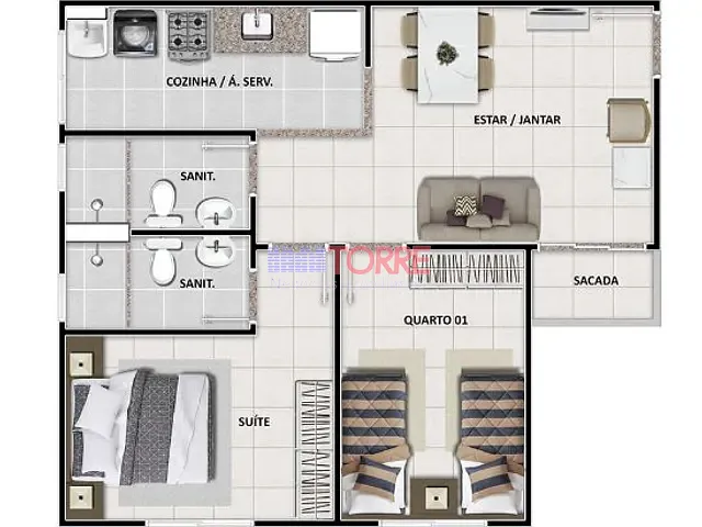 Apartamento 2 quartos e 2 banheiros, à venda, no bairro Mangabinha em Itabuna