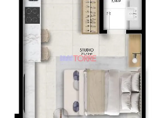 Apartamento 1 quarto e 1 banheiro, à venda, no bairro São Francisco em Ilhéus