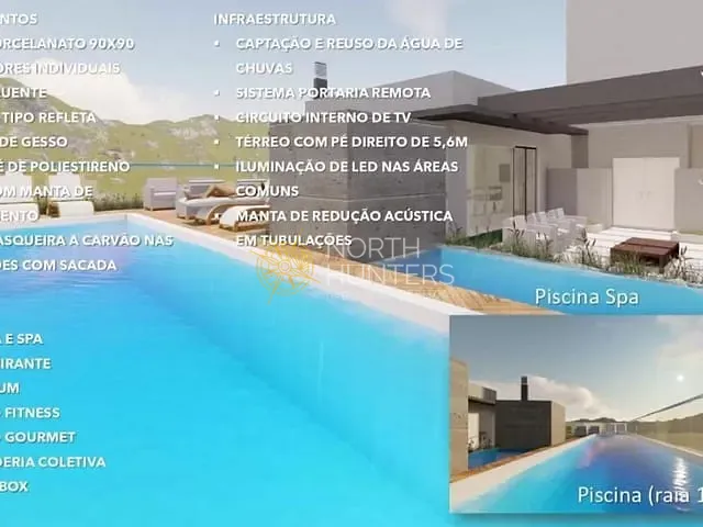 Apartamento com 103m² 2 quartos e 3 banheiros, à venda, no bairro Jurerê em Florianópolis