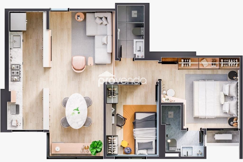 Apartamento, 2 quartos, 66 m² - Foto 13