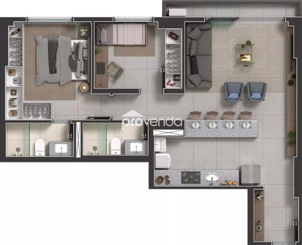 Apartamento, 2 quartos, 118 m² - Foto 2