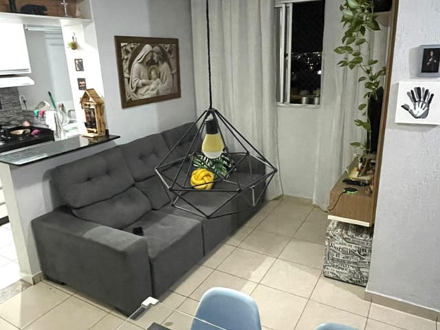 Apartamento com 50m² 2 quartos e 2 banheiros, à venda, no bairro Jardim Luz em Aparecida de Goiânia