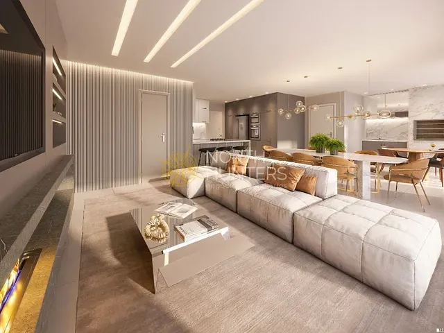 Apartamento com 165m² 3 quartos e 4 banheiros, à venda, no bairro Meia Praia em Itapema