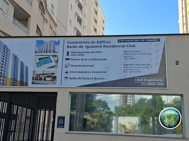 Apartamento com 67m² 3 quartos e 2 banheiros, para alugar, no bairro Parque Campolim em Sorocaba