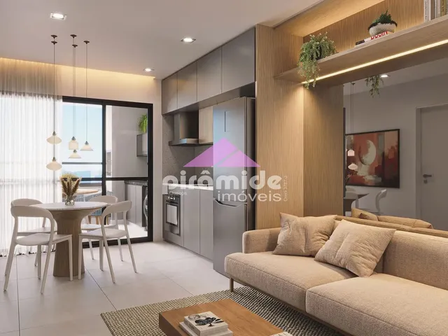Apartamento com 50m² 1 quarto e 2 banheiros, à venda, no bairro Martin de Sá em Caraguatatuba