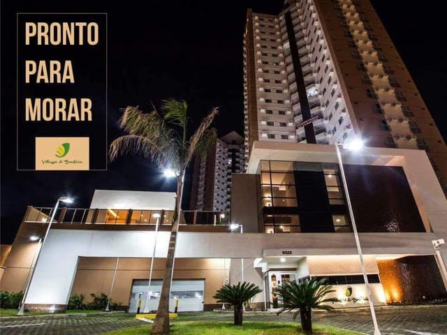 Condomínio do Apartamento - Villággio Di Bonifácia: Apartamento de 72m²  para locação, 3 quartos, semimobiliado - Jardim Santa Marta, Cuiabá, MT | Verticali Imóveis