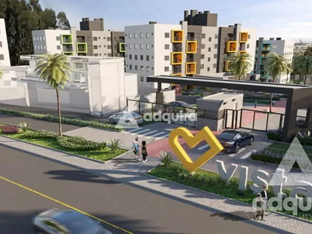 Apartamento 2 quartos e 1 banheiro, à venda, no bairro Uvaranas em Ponta Grossa
