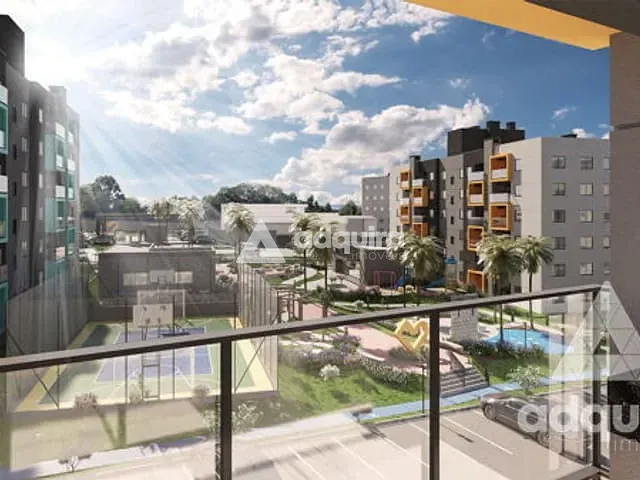 Apartamento 2 quartos e 1 banheiro, à venda, no bairro Uvaranas em Ponta Grossa