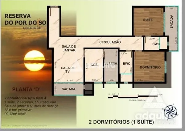 Apartamento, 2 quartos, 68 m² - Foto 8