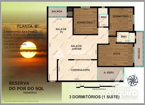 Apartamento, 2 quartos, 68 m² - Foto 6