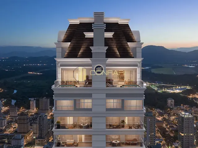 Apartamento com 350m² 4 quartos e 5 banheiros, à venda, no bairro Meia Praia em Itapema