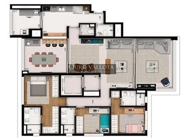 Apartamento 3 quartos e 5 banheiros, à venda, no bairro Vila Mariana em São Paulo