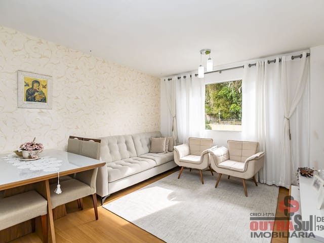 Apartamento 3 quartos e 2 banheiros, à venda, no bairro Capão Raso em Curitiba