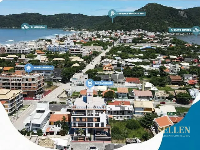Apartamento 2 quartos e 3 banheiros, à venda, no bairro Canto Grande em Bombinhas