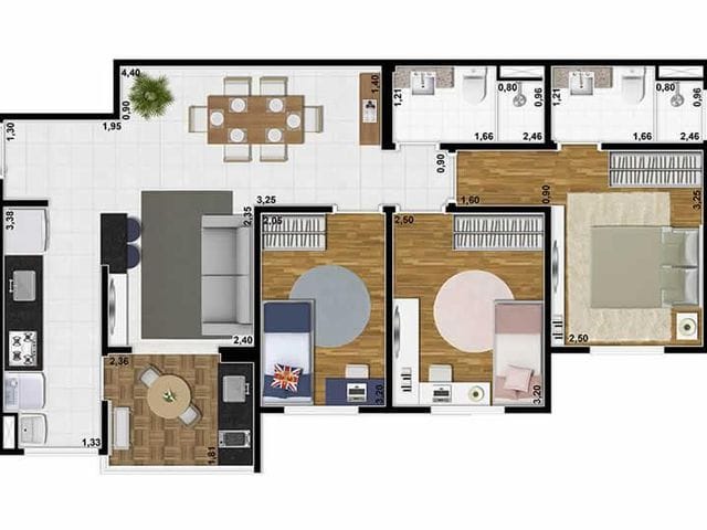 Foto do Apartamento - Apartamento com 3 dormitórios à venda, 69 m² - YÉS! Ideal Living - Medeiros - Jundiaí/SP | Copette Imóveis