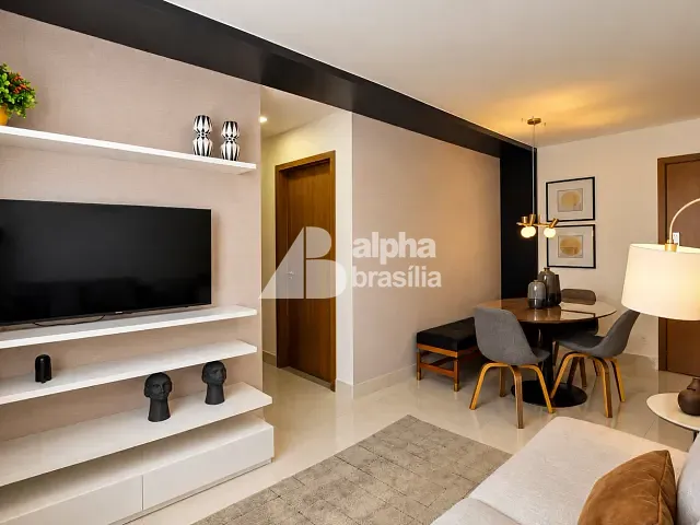Apartamento com 60m² 2 quartos e 2 banheiros, para alugar, no bairro Areal (Águas Claras) em Brasília