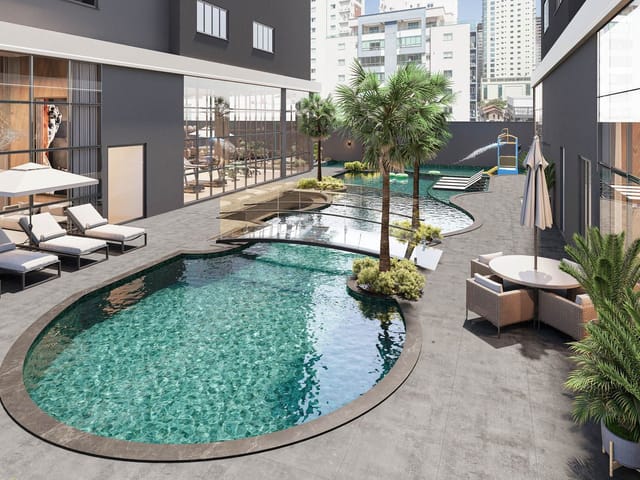 Apartamento com 228m² 4 quartos e 4 banheiros, à venda, no bairro Meia Praia em Itapema