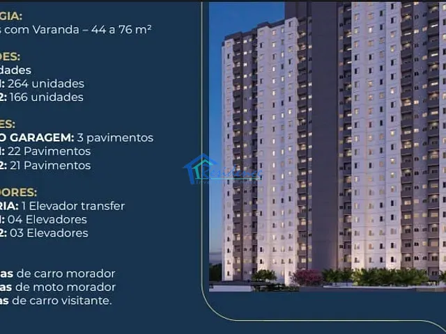 Apartamento com 44m² 2 quartos e 2 banheiros, à venda, no bairro Vila São José em Indaiatuba