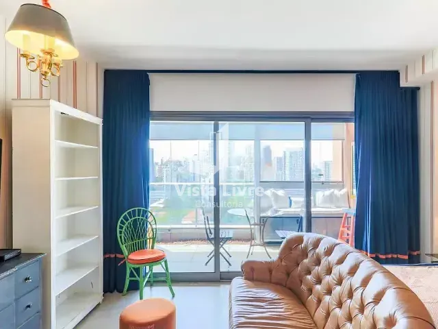 Apartamento com 41m² 1 quarto e 1 banheiro, à venda, no bairro Brooklin Paulista em São Paulo