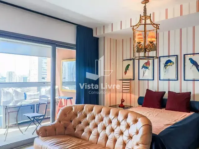 Apartamento com 41m² 1 quarto e 1 banheiro, à venda, no bairro Brooklin Paulista em São Paulo