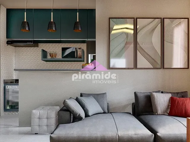 Apartamento com 56m² 2 quartos e 1 banheiro, à venda, no bairro Indaiá em Caraguatatuba