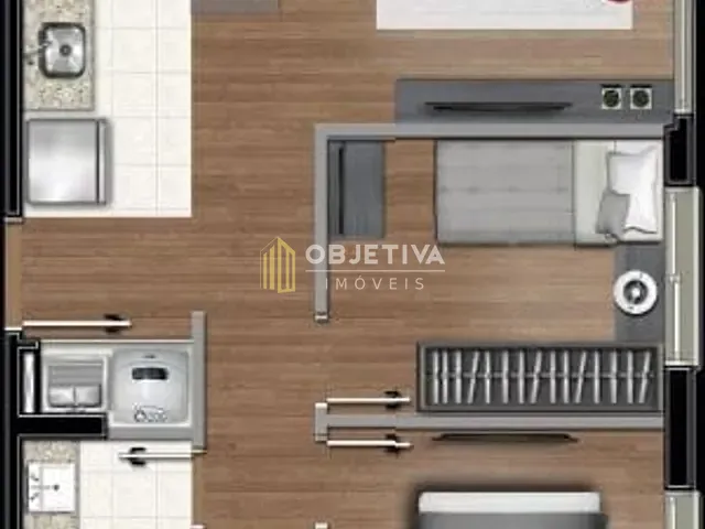 Apartamento 2 quartos e 1 banheiro, à venda, no bairro Centro Histórico em Porto Alegre