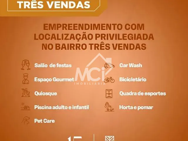 Apartamento 2 quartos e 1 banheiro, à venda, no bairro Três Vendas em Pelotas
